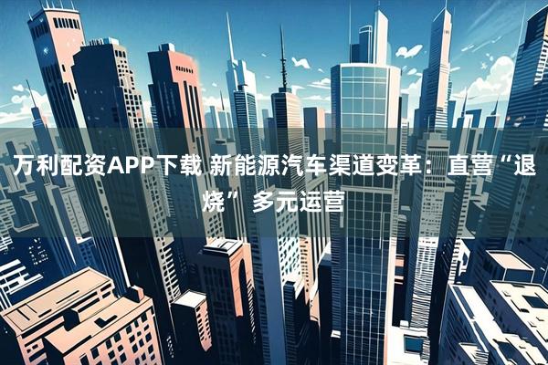 万利配资APP下载 新能源汽车渠道变革：直营“退烧” 多元运营