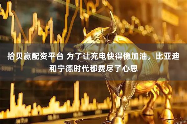 拾贝赢配资平台 为了让充电快得像加油，比亚迪和宁德时代都费尽了心思